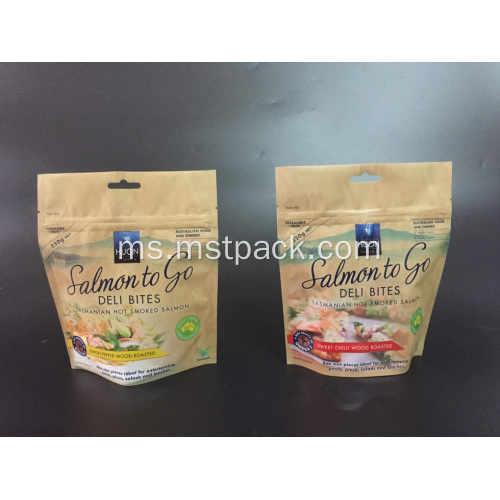 Kraft Paper Resealable Stand Up Pouches